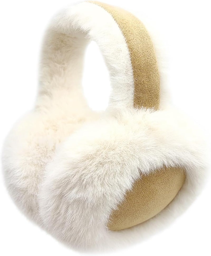 Kedofe Ear Muffs for Winter Women Foldable Fuzzy Cold Outdoor Earmuffs Soft Faux Furry Ear Warmers Covers - Image 1